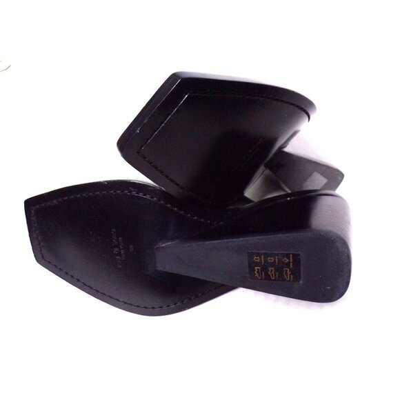 🆕 RAG & BONE Santiago Wedge Slide Sandal Shoes Black 9 - Picture 14 of 14